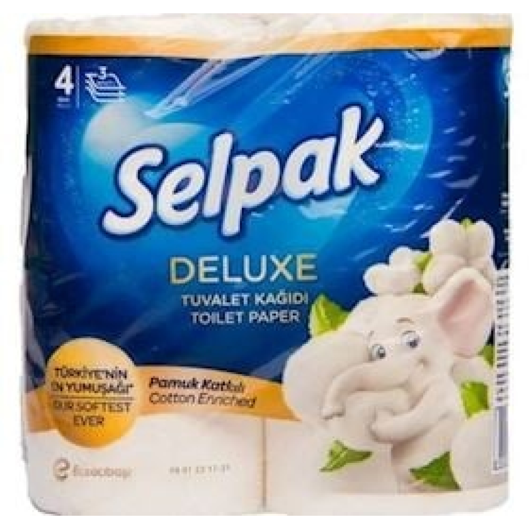 Tualet kağızı Selpak Deluxe 3 qatlı, 4 rulon