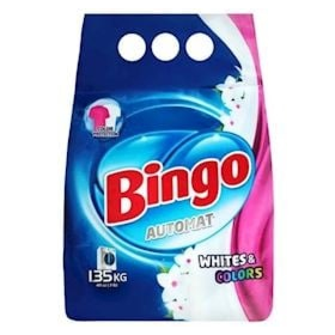 Yuyucu toz Bingo White & Colors, avtomat, 1.35 kq