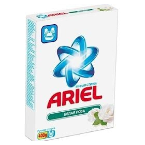 Yuyucu toz Ariel White Rose, istənilən növ çamaşır üçün, əldə yuma, 400 q