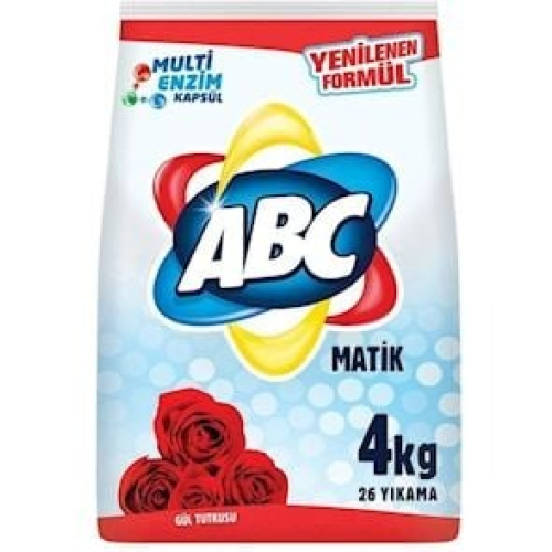 Yuyucu toz ABC Automat White & Color Rose Passion, ağ və rəngli çamaşır, avtomat, 4 kq