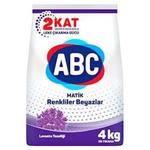 Yuyucu toz ABC Automat White & Color Lavender Freshness, ağ və rəngli çamaşır, avtomat, 4 kq