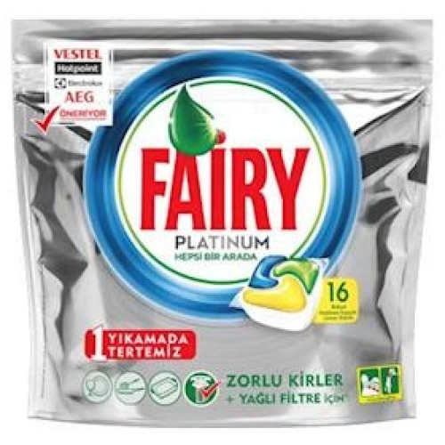 Qabyuyan maşin ücün tablet Fairy Plat 16 ədəd