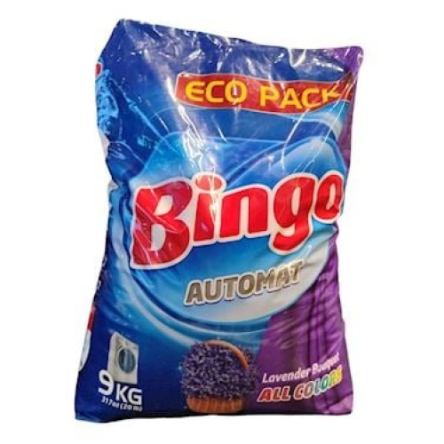 Yuyucu toz rəngli paltarlar ücün Lavanda ilə Bingo 9 kg