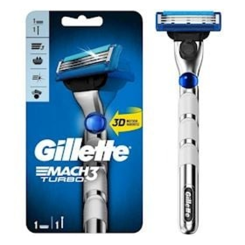 Təraş üçün ülgüc Gillette Mach 3 Turbo 3D 1 dəyişkən kasetlə