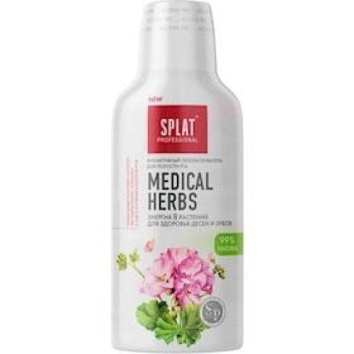 Ağız boşluğu yaxalayıcısı Splat Medical Herbs diş və diş əti sağlamlığı üçün antibakterial müalicəvi bitkilərilə, 275 ml