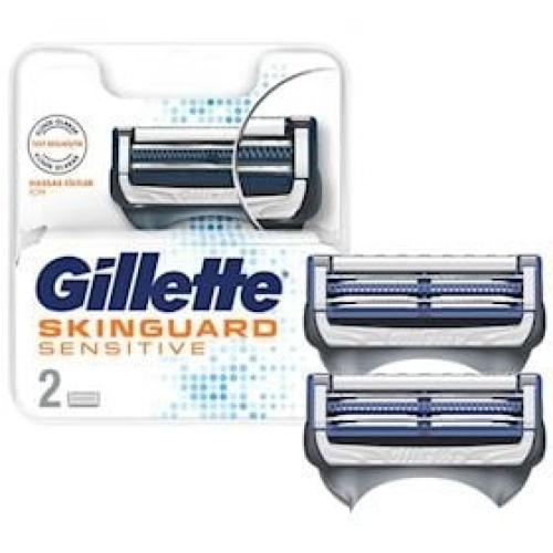 Dəyişdirilə bilən kasetlər Gillette Skinguard Sensitive 2 ədəd 