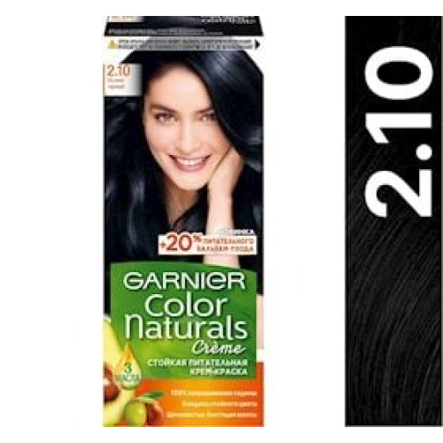 Saç üçün qalıcı krem-boya Garnier Color Naturals 2.10 Mavi-qara