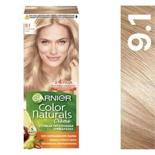 Saç üçün qalıcı krem-boya Garnier Color Naturals 9.1 Günəşli çimərlik