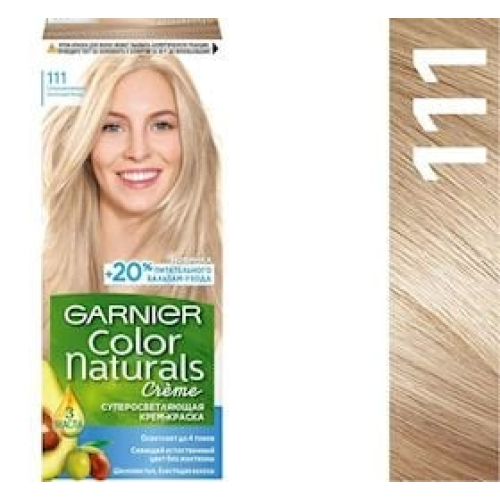 Saç üçün qalıcı krem-boya Garnier Color Naturals 111 Super açıq platinli sarışın