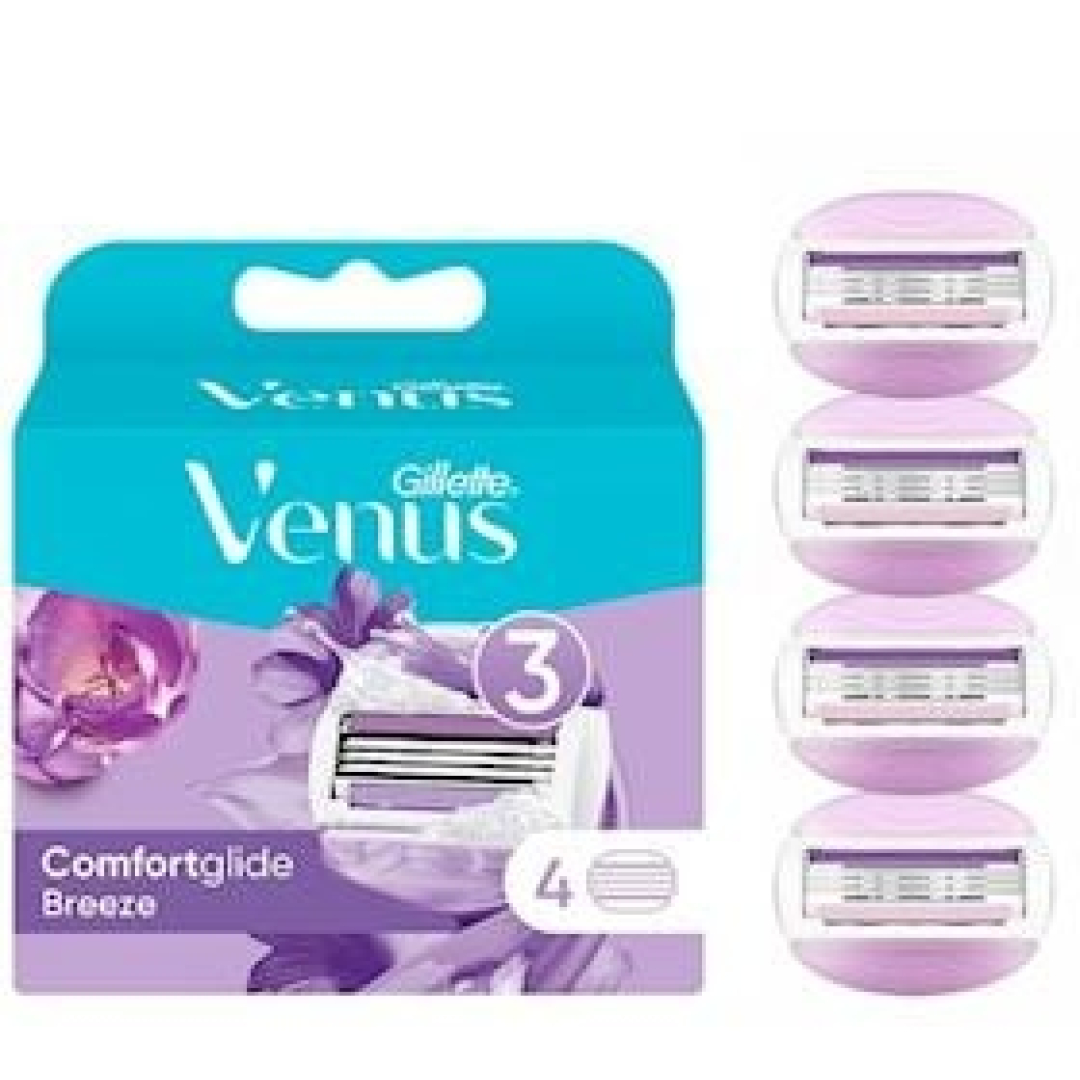 Təraş üçün ehtiyat kaset dəsti Gillette Venus. ComfortGlide Breeze, 4 ədəd 