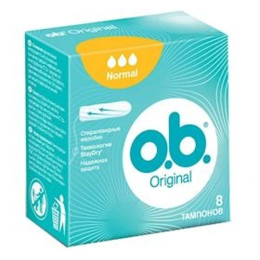 Tamponlar o.b. Original Normal 8 ədəd