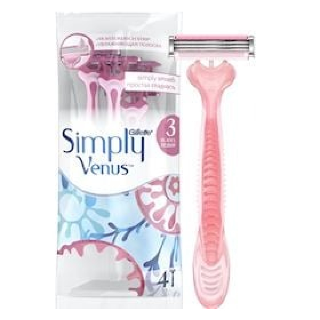 Birdəfəlik ülgüclər Gillette Venus 3 Basic Simply 4 ədəd