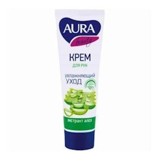 Əl kremi Aura Beauty Nəmləndirici qliserin və aloe ekstraktı ilə, 75ml 