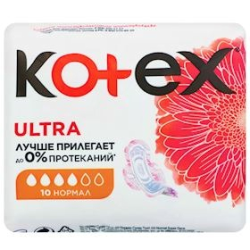 Gigiyenik bezlər Kotex Ultra Dry Normal, 10 əd