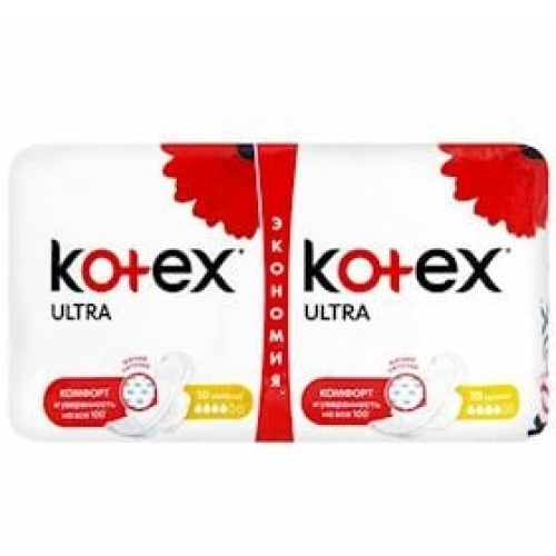 Gigiyenik bezlər Kotex Ultra Dry Normal Duo, 20 əd