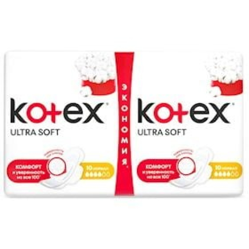 Gigiyenik bezlər Kotex Ultra Soft Normal Duo, 20 əd 