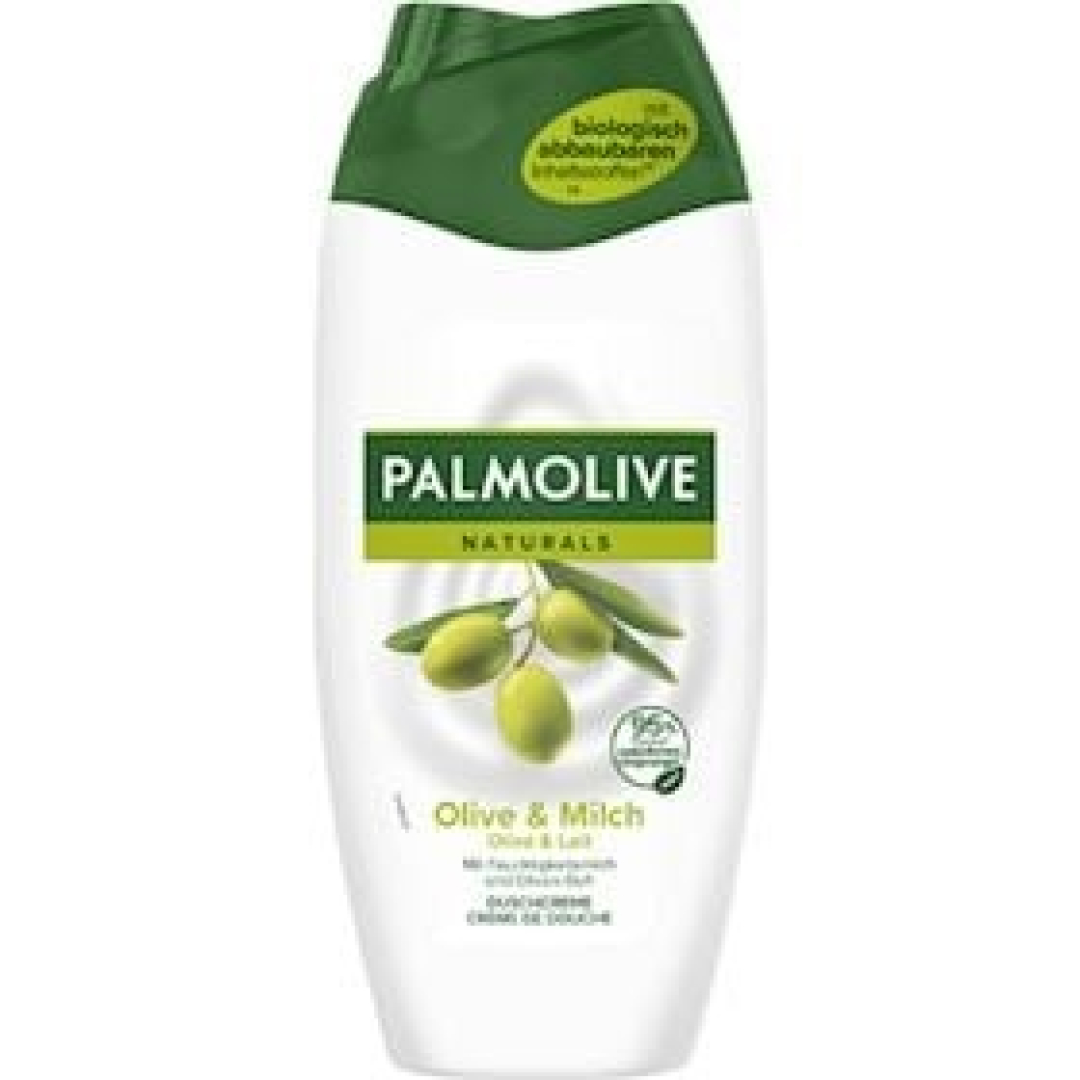 Krem-duş geli Palmolive Naturel İntensiv Nəmləndirici Zeytun və Nəmləndirici Süd, 250 ml