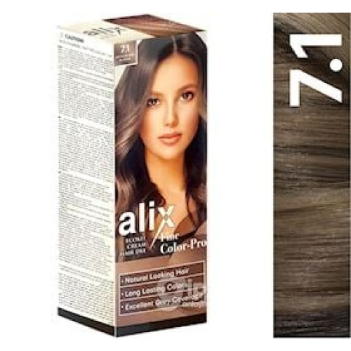 Saçlar üçün krem-boya Alix Ecokit Cream Hair Dye 7.1 Medium ash blonde 60 ml