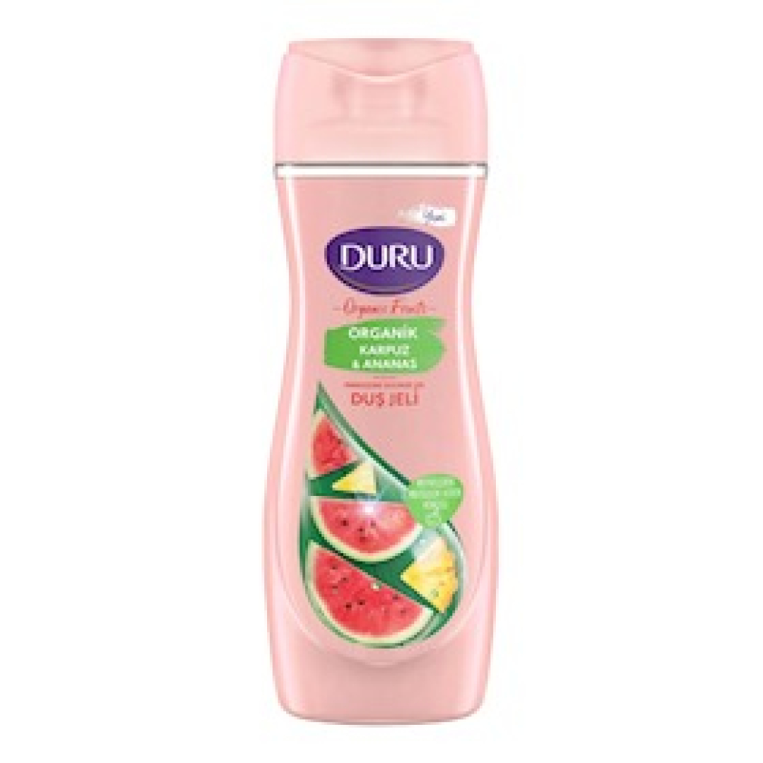 Duş geli Duru Organic Fruits Qarpız və ananas 450 ml