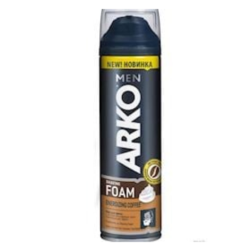 Təraş köpüyü Arko Men Energizing Coffee Qəhvə Dənəcəyi Ekstrakti ilə 200 ml 