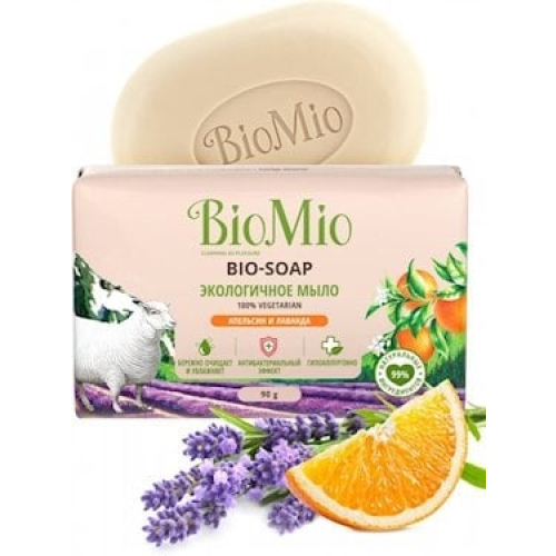 Əl sabunu BioMio Bio-Soap Portağal Lavanda və Nanə 90 q