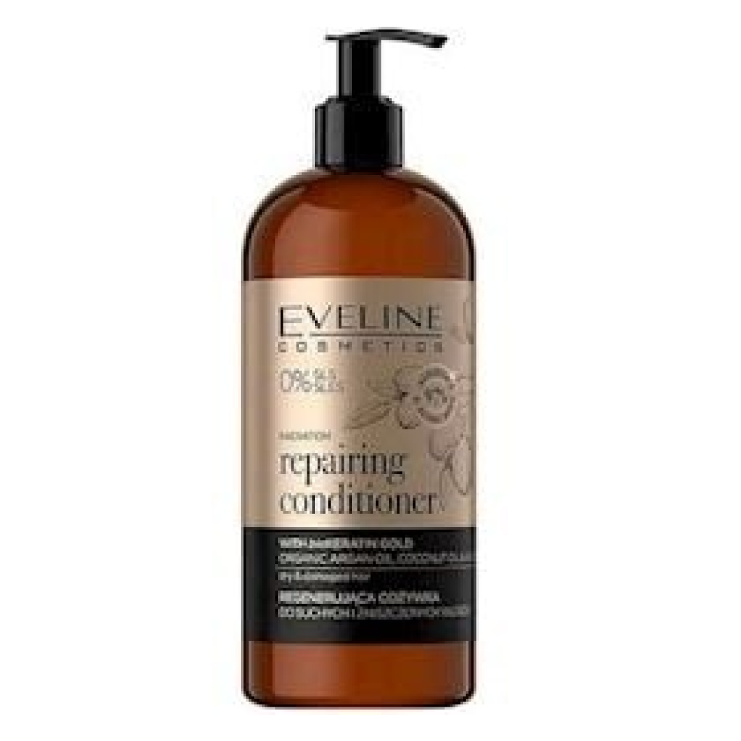 Bərpaedici balzam Eveline Cosmetics Organic Gold quru və zədələnmiş saçlar üçün 500 ml