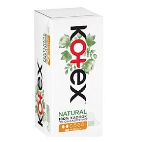 Gündəlik gigiyenik bezlər Kotex Natural Normal 40 əd