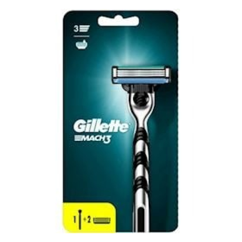 Təraş üçün ülgüc Gillette Mach3, 2 dəyişdirilə bilən kasset ilə