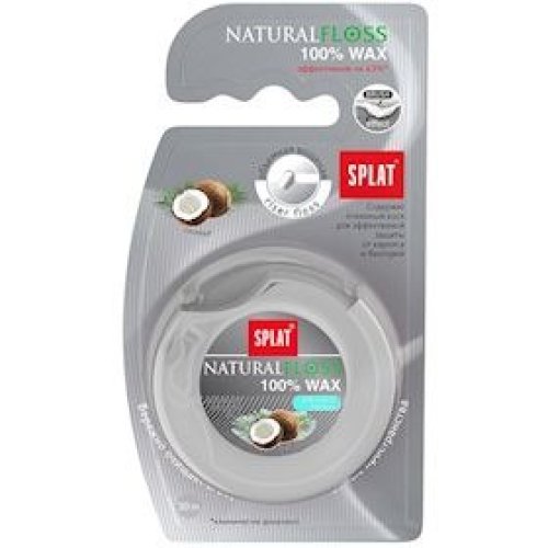 Diş sapı Splat DentalFloss Natural Wax kokos ətri ilə 40 m