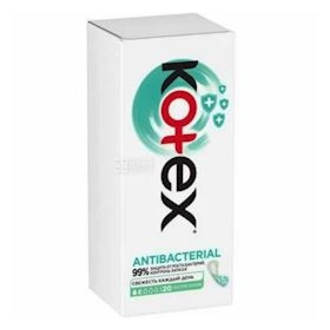 Gündəlik bezlər Kotex Antibacterial, 20 ədəd 