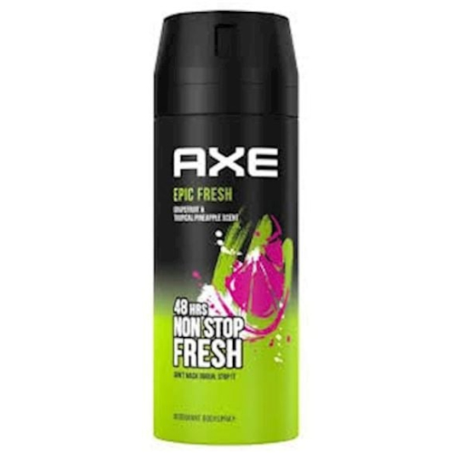 Dezodorant kişilər ücün epic fresh tropik meyvələr ilə AXE 48 saat fresh 150 ml