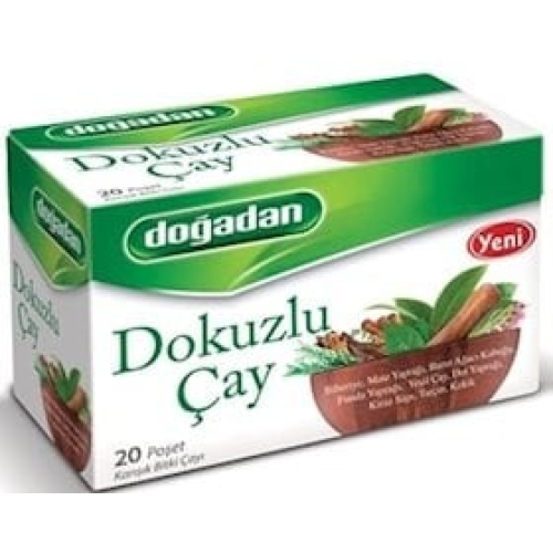 Paketləşdirilmiş qarışıq çay Doğadan Dokuzlu çay, 20 ədəd