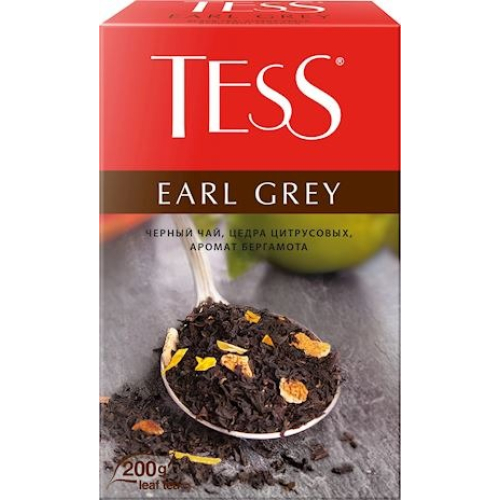 Çay Tess Earl Grey qara dəmləmə, berqamot ətirli 200 q 