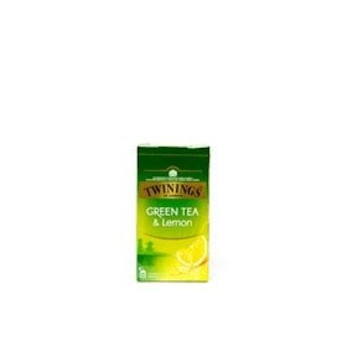 Limonlu yaşıl paket çayı Twinings Green Tea, 25 ədəd