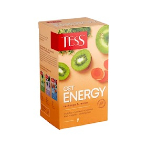 Yaşıl çay Tess Get Energy, 20 pcs