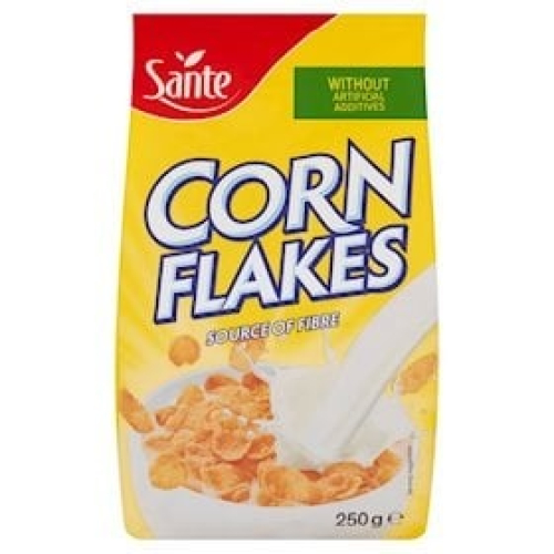 Qarğıdalı lopaları Sante Corn Flakes 250 q