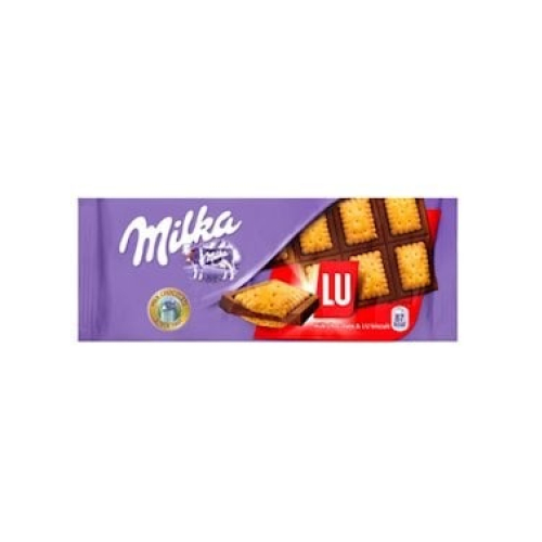 Şokolad kreker ilə Milka Milk chocolate&Lu Biscuit 87 q