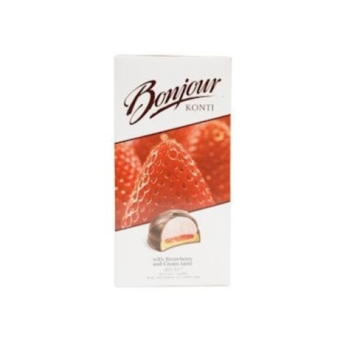 Şirnili peçenye Bonjour Strawberry and Cream Taste, 232 q