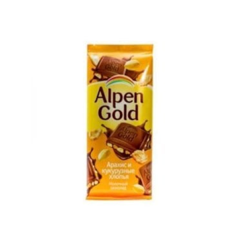 Şokolad Alpen Gold Araxis və qarğıdalı lopaları 90 q