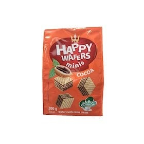 Vafli Flis Happy Wafers Minis Cocoa 200 q