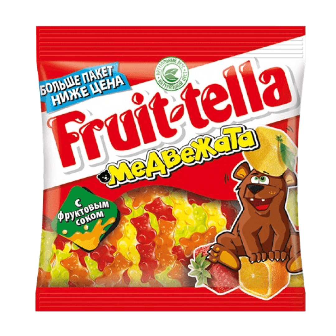 Jele konfetlər Fruit-tella Медвежата, 150 q