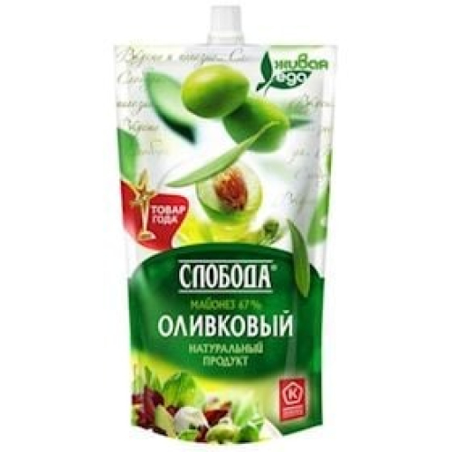 Mayonez zeytun ilə Слобода 67% 400 ml