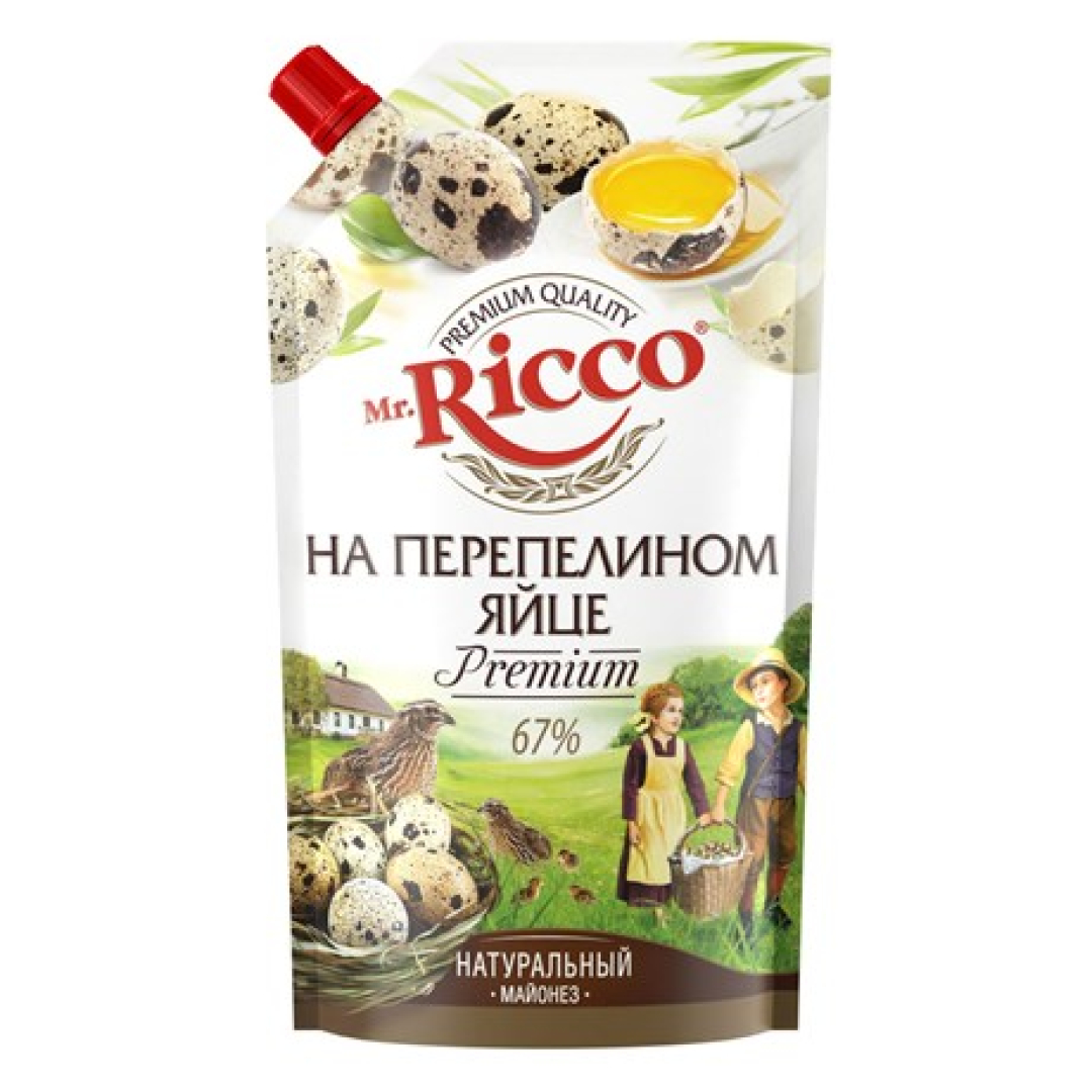 Mayonez zeytun ilə Mr.Ricсo 67% 375 ml