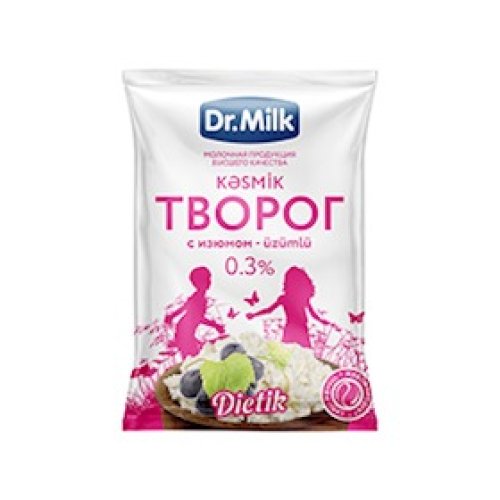 Kəsmik Dr. Milk kişmişli 0.3% 180 q