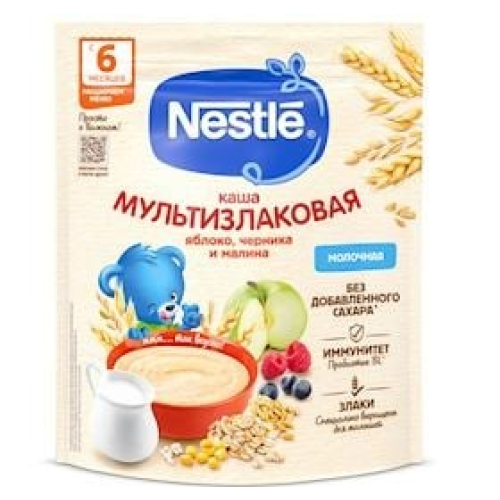 Multitaxıllı sıyıq Nestle alma, qaragilə və moruq ilə 220 q