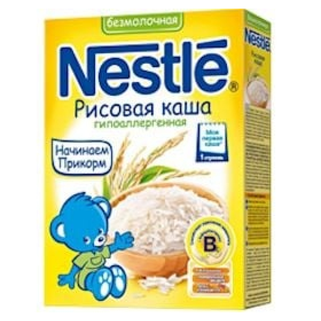 Uşaqlar üçün düyü sıyığı Nestle Südsüz, Hippoallergik 6+ ay 200 q