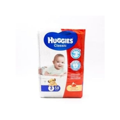 Uşaq bezləri Huggies 3 Jumbo 4-9 kq 58 əd