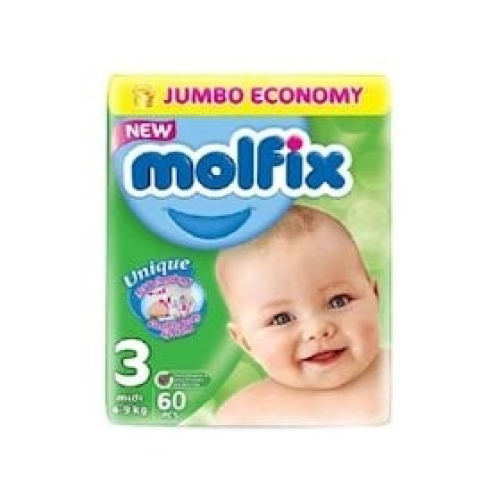 Uşaq bezi Molfix Midi Jumbo N 3 60 ədəd