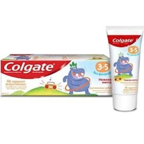 Uşaqlar üçün diş pastası Colgate ftorsuz Zərif nanə 3-5 yaş arası 60 qr