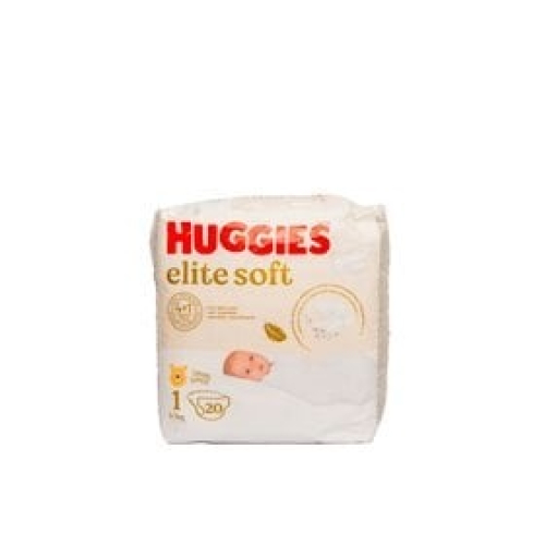 Uşaq bezləri Huggies Elite Soft 1, 3-5 kq, 20 ədəd 